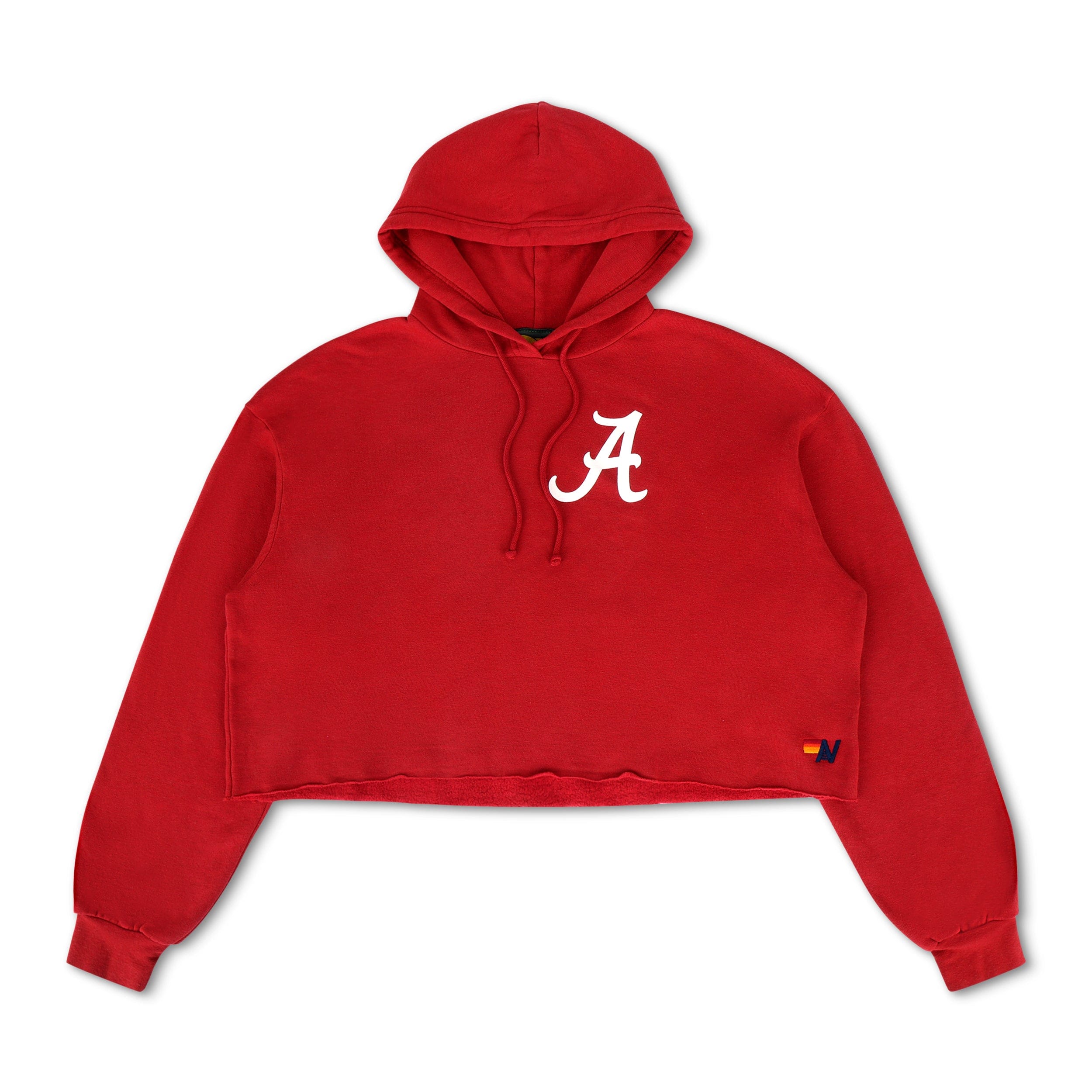UNIVERSITY OF ALABAMA CROPPED PULLOVER HOODIE - CRIMSON - Image 3