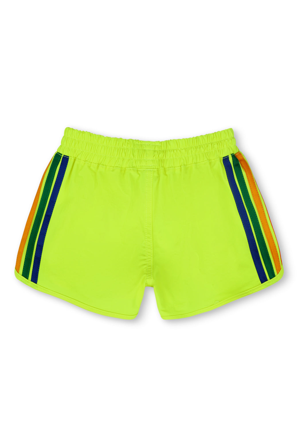 KIDS 5 STRIPE FLEX JOGGER SHORT - NEON YELLOW - Image 2