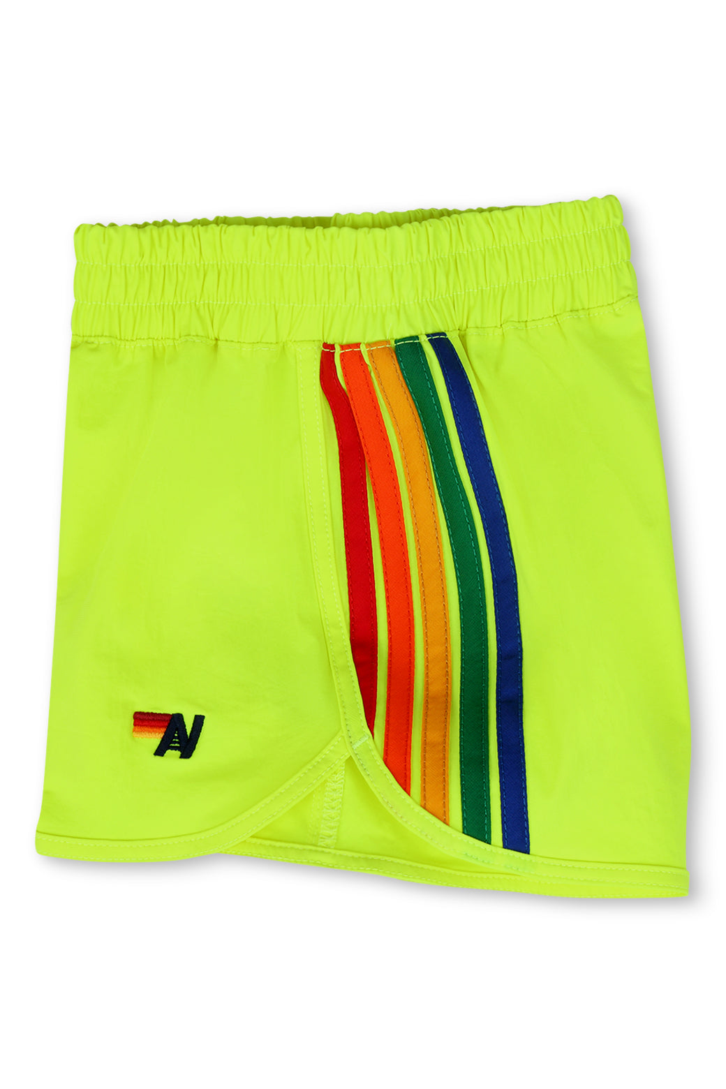 KIDS 5 STRIPE FLEX JOGGER SHORT - NEON YELLOW - Image 3