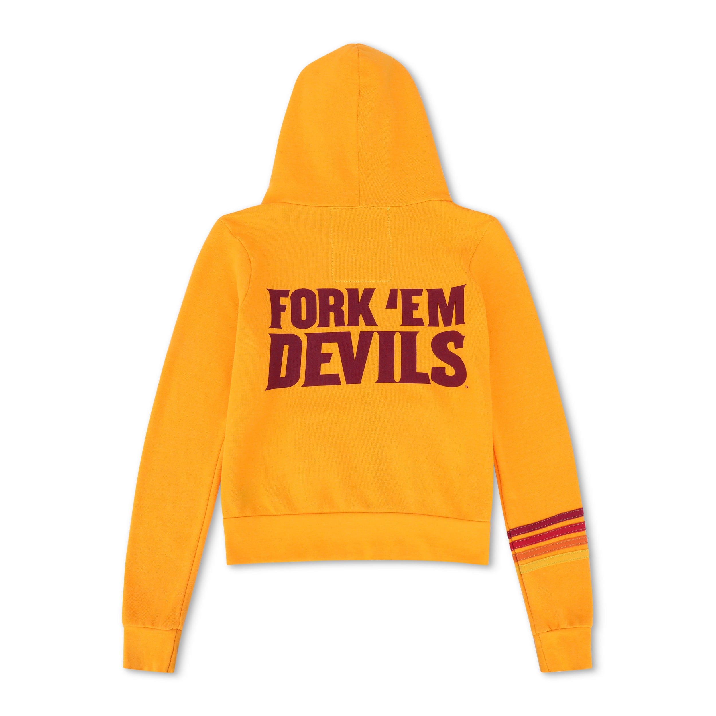 ASU FORK 'EM DEVILS ZIP HOODIE - GOLD - Image 6