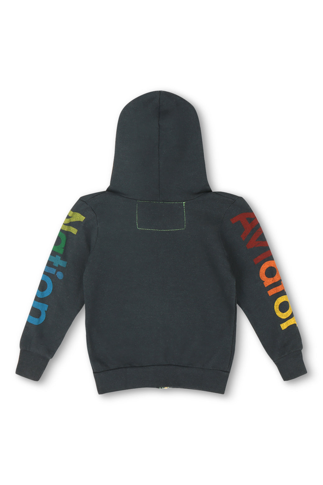 KID'S AVIATOR NATION ASPEN ZIP HOODIE - CHARCOAL - Image 2