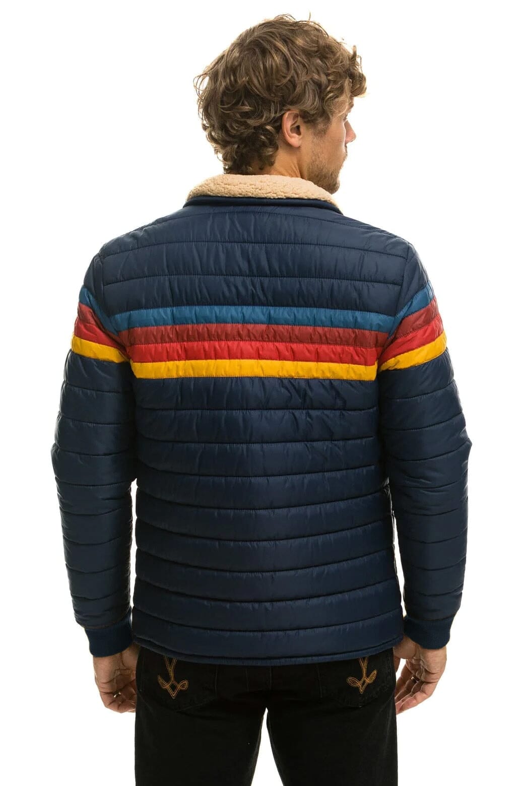 4 STRIPE JACKET - NAVY - Image 3