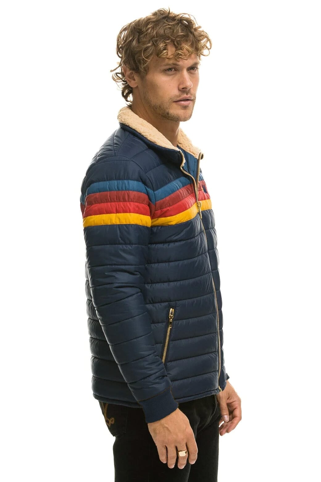 4 STRIPE JACKET - NAVY - Image 2
