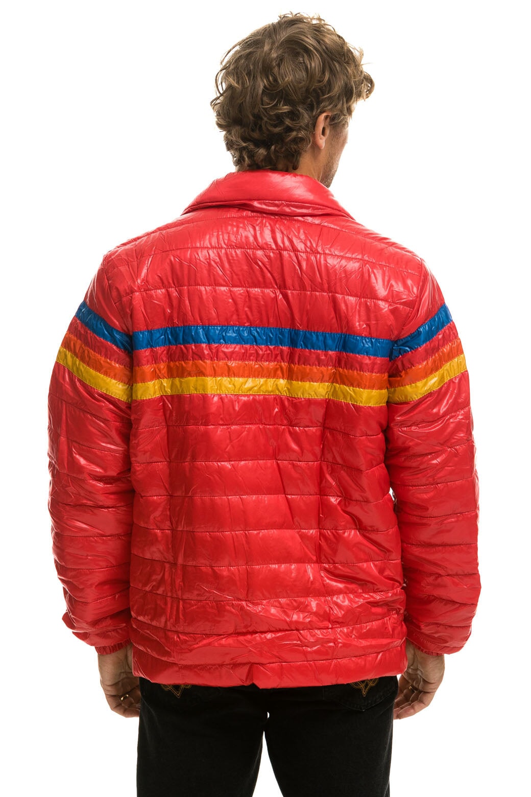 4 STRIPE TRAVELER JACKET - GLOSSY CHERRY - Image 5