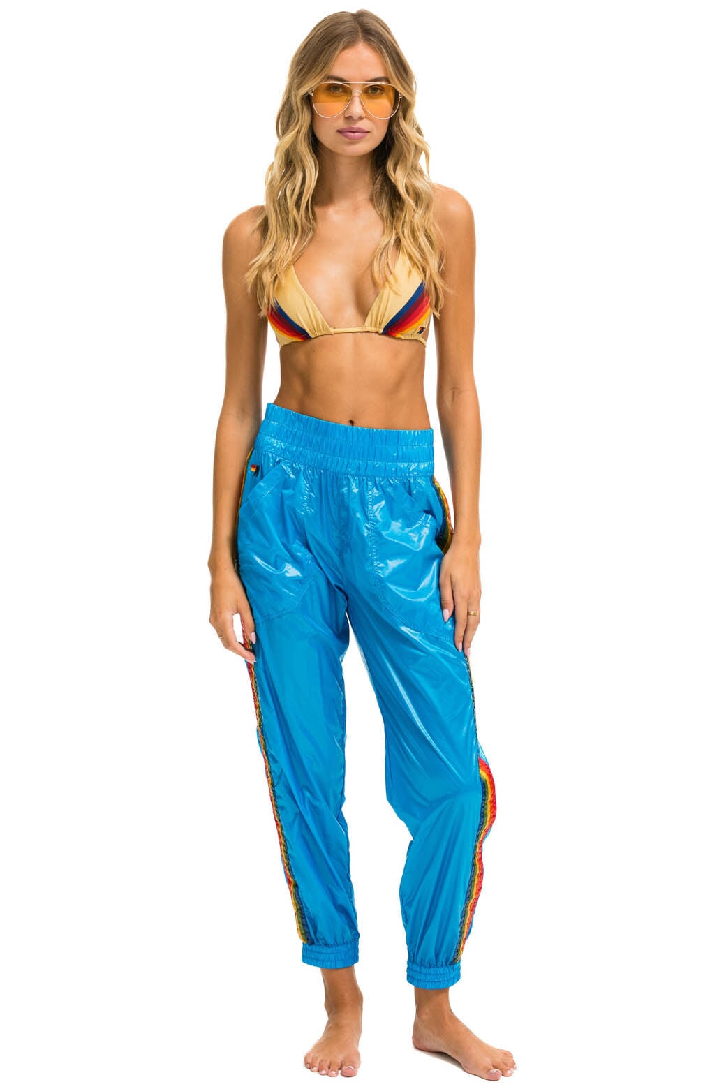5 STRIPE HI RISE WIND PANT - DRESDEN - Image 2