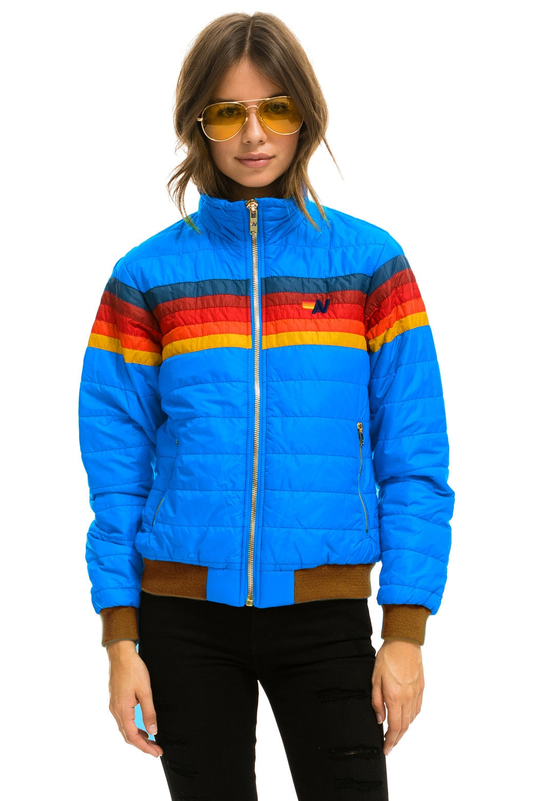 5 STRIPE JACKET - BLUE CINA - Image 2