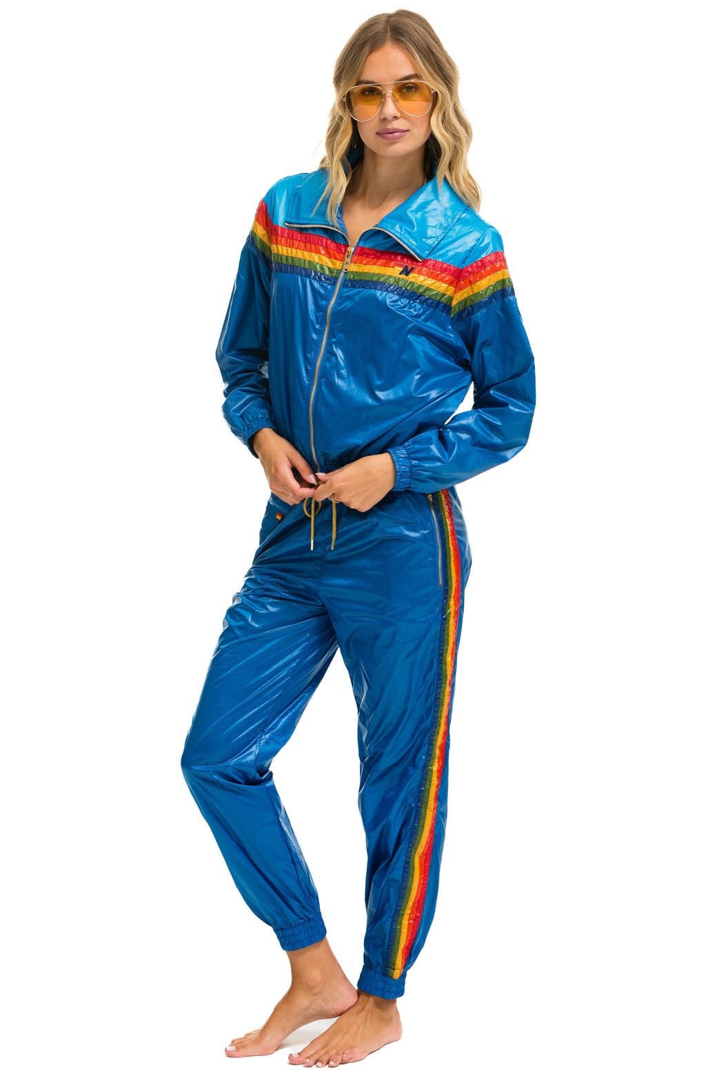 5 STRIPE WINDBREAKER - DRESDEN // SNORKEL BLUE GLOSSY - Image 6