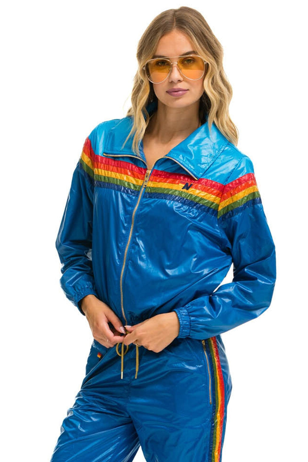 5 STRIPE WINDBREAKER - DRESDEN // SNORKEL BLUE GLOSSY - Image 2