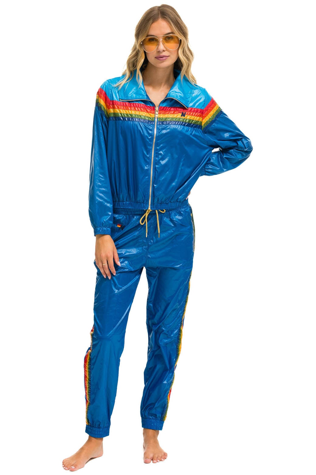 5 STRIPE WINDBREAKER - DRESDEN // SNORKEL BLUE GLOSSY - Image 5