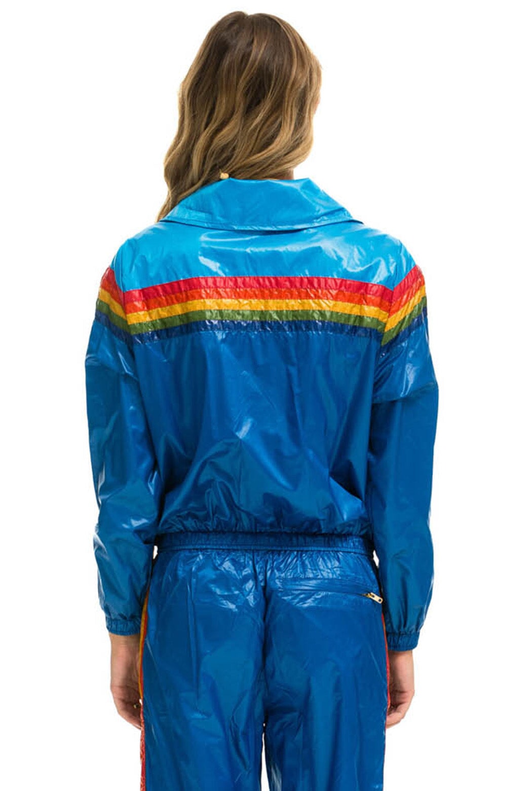 5 STRIPE WINDBREAKER - DRESDEN // SNORKEL BLUE GLOSSY - Image 3