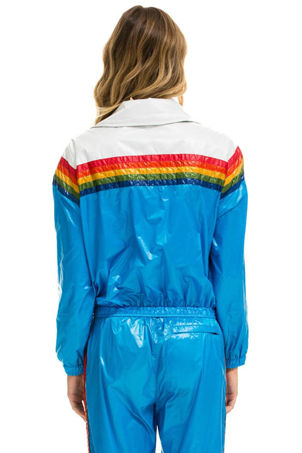 5 STRIPE WINDBREAKER - VINTAGE WHITE // DRESDEN GLOSSY - Image 3