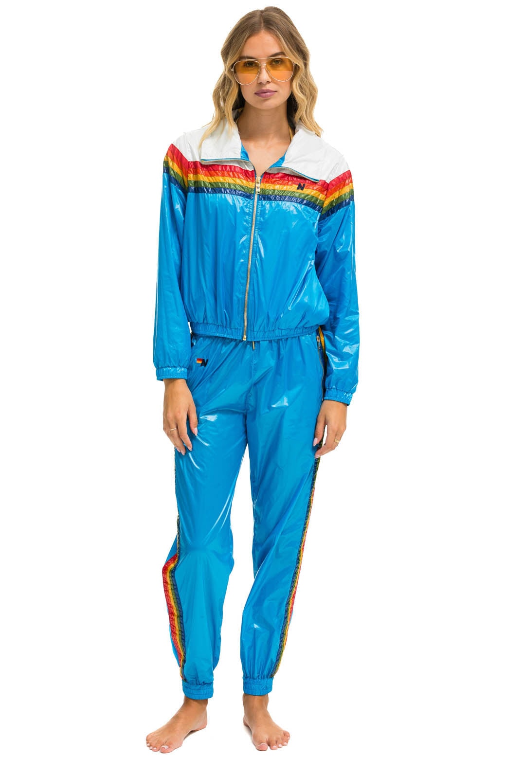 5 STRIPE WINDBREAKER - VINTAGE WHITE // DRESDEN GLOSSY - Image 5