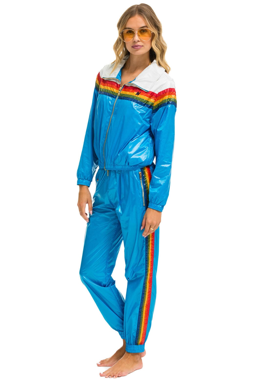 5 STRIPE WINDBREAKER - VINTAGE WHITE // DRESDEN GLOSSY - Image 6