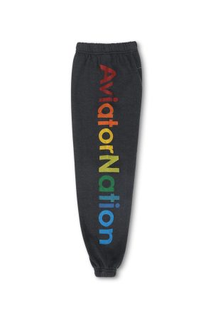KID'S AVIATOR NATION SWEATPANTS - CHARCOAL