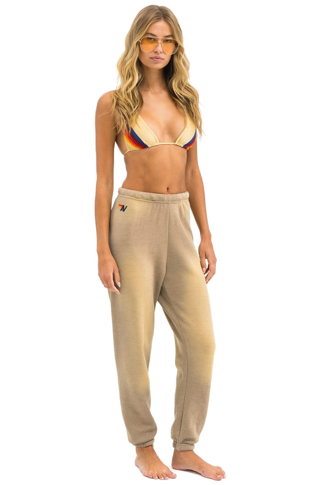 BOLT STITCH SWEATPANTS - FADED TAN - Image 3