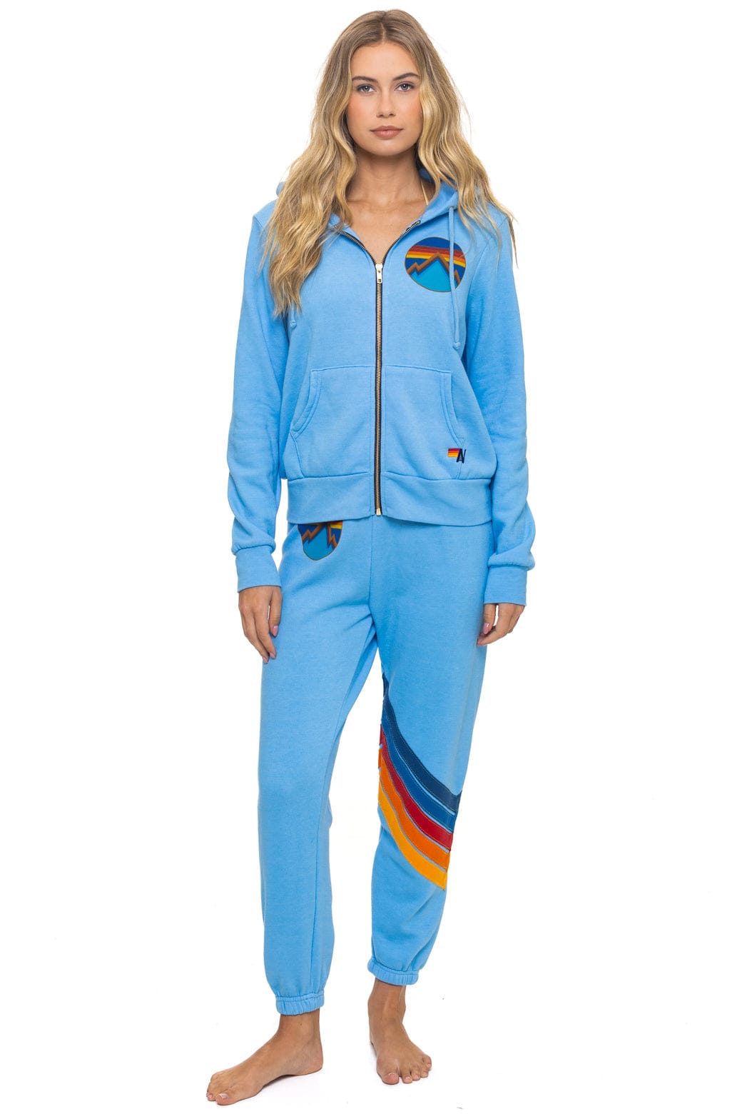 ALL SEASONS CIRCLE ZIP HOODIE - SKY - Image 11