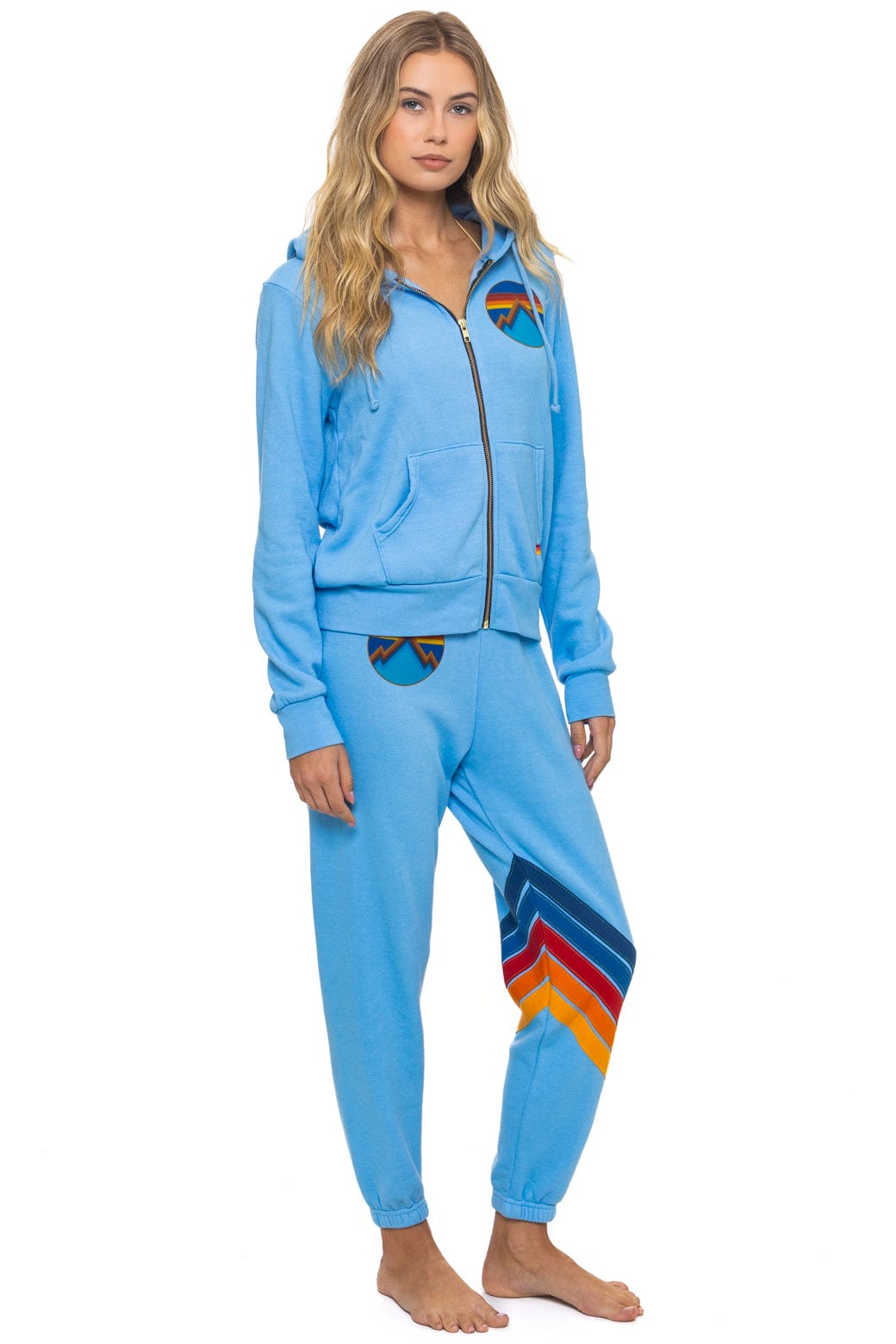 ALL SEASONS CIRCLE ZIP HOODIE - SKY - Image 13