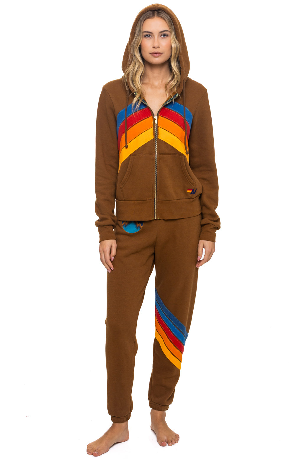 ALL SEASONS CIRCLE CHEVRON SWEATPANTS - CINNAMON - Image 2