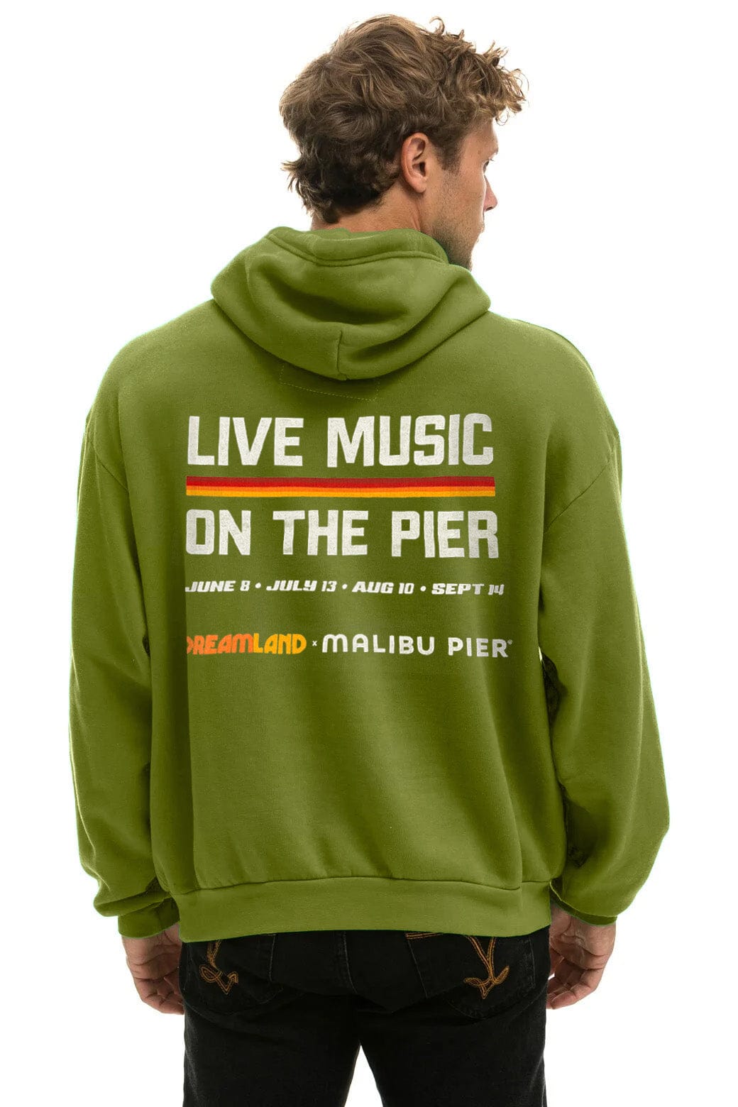 DREAMLAND MALIBU SUNDAY SESSIONS PULLOVER HOODIE RELAXED - JUNGLE GREEN - Image 4