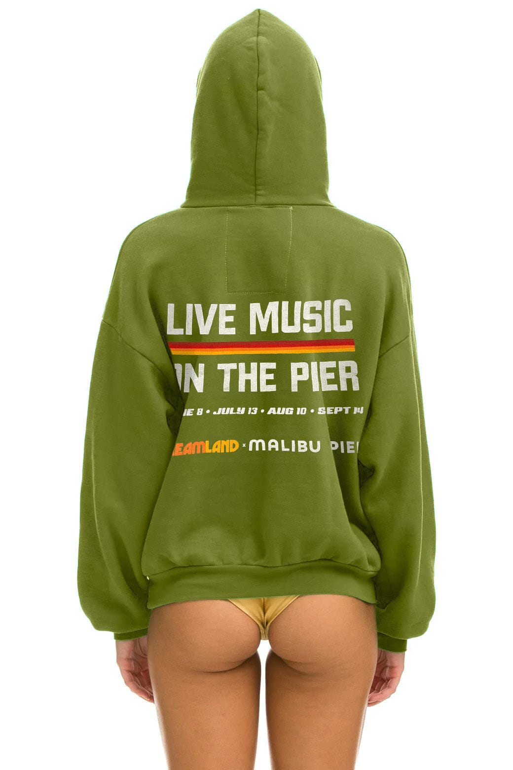 DREAMLAND MALIBU SUNDAY SESSIONS PULLOVER HOODIE RELAXED - JUNGLE GREEN - Image 2