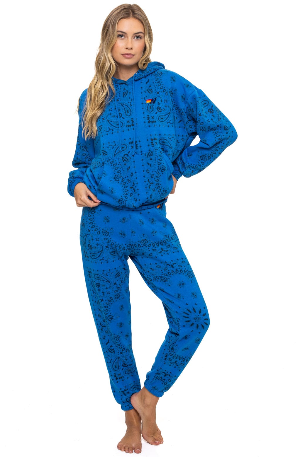 BANDANA RELAXED PULLOVER HOODIE - ADVENTURE BLUE - Image 11