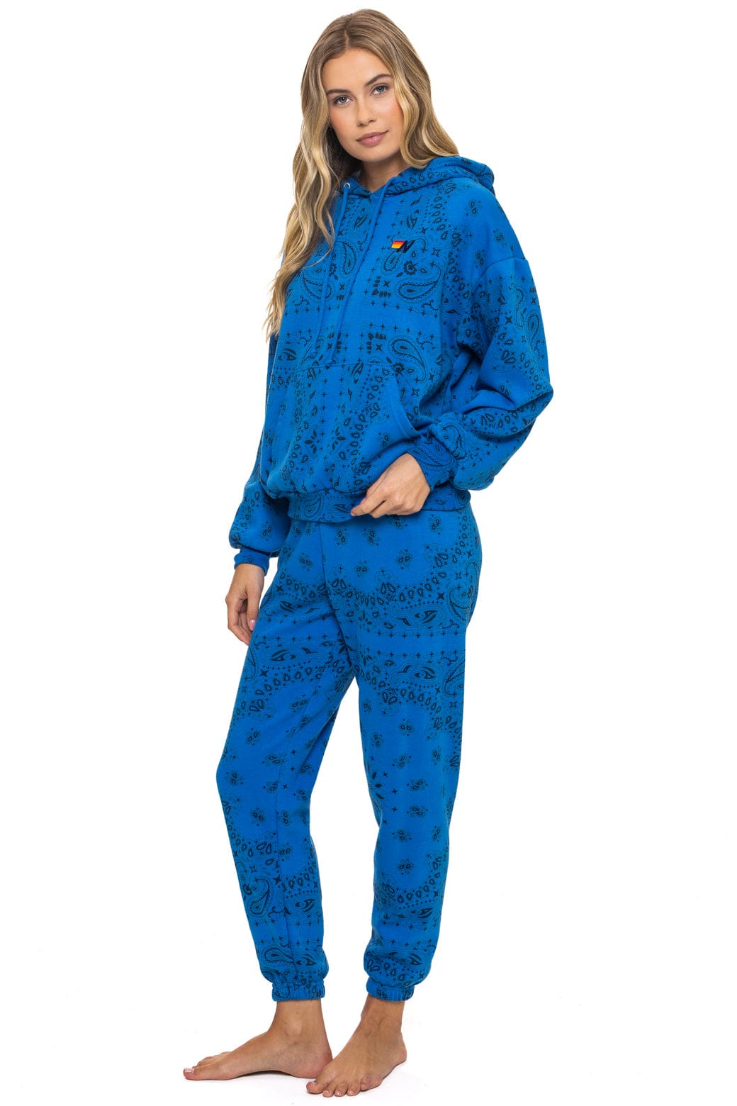 BANDANA RELAXED PULLOVER HOODIE - ADVENTURE BLUE - Image 12