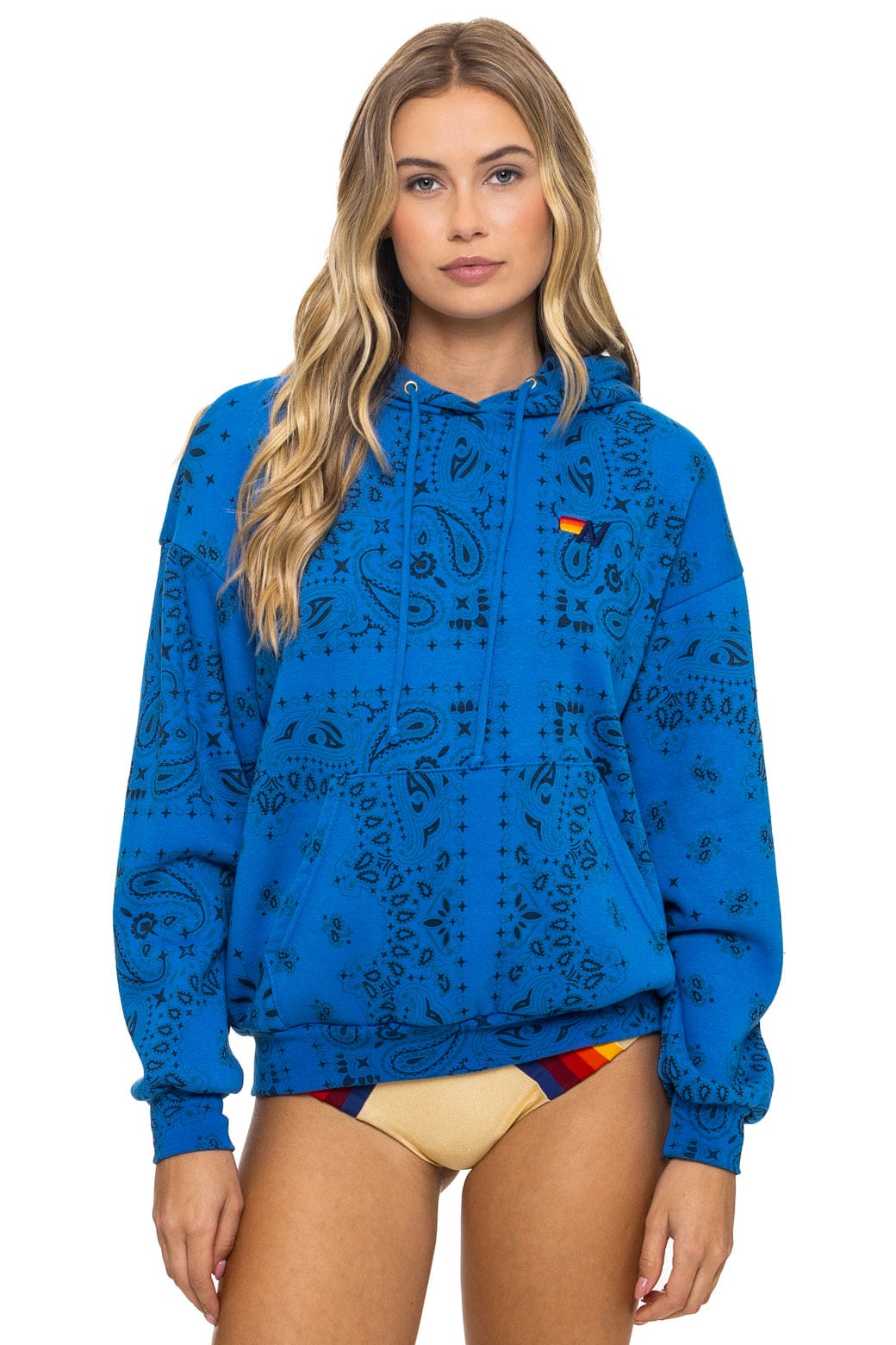 BANDANA RELAXED PULLOVER HOODIE - ADVENTURE BLUE - Image 5