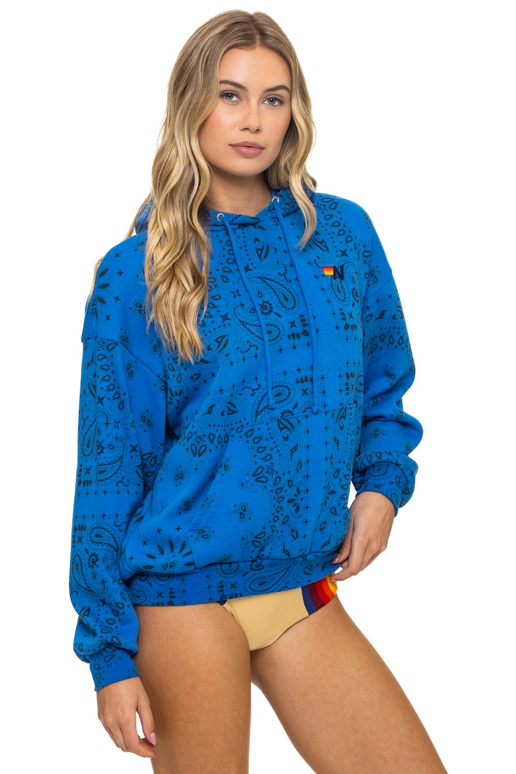 BANDANA RELAXED PULLOVER HOODIE - ADVENTURE BLUE - Image 7