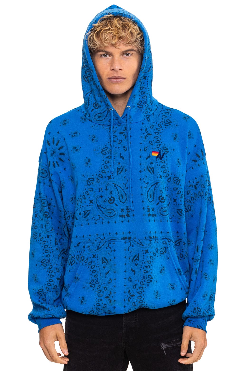 BANDANA RELAXED PULLOVER HOODIE - ADVENTURE BLUE - Image 6