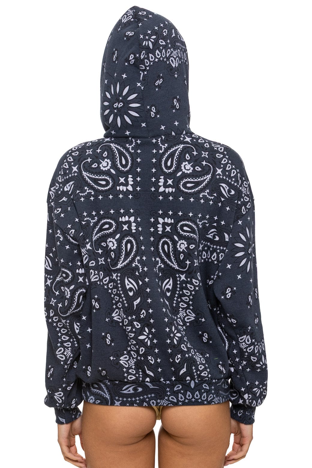 BANDANA RELAXED PULLOVER HOODIE - CHARCOAL - Image 9