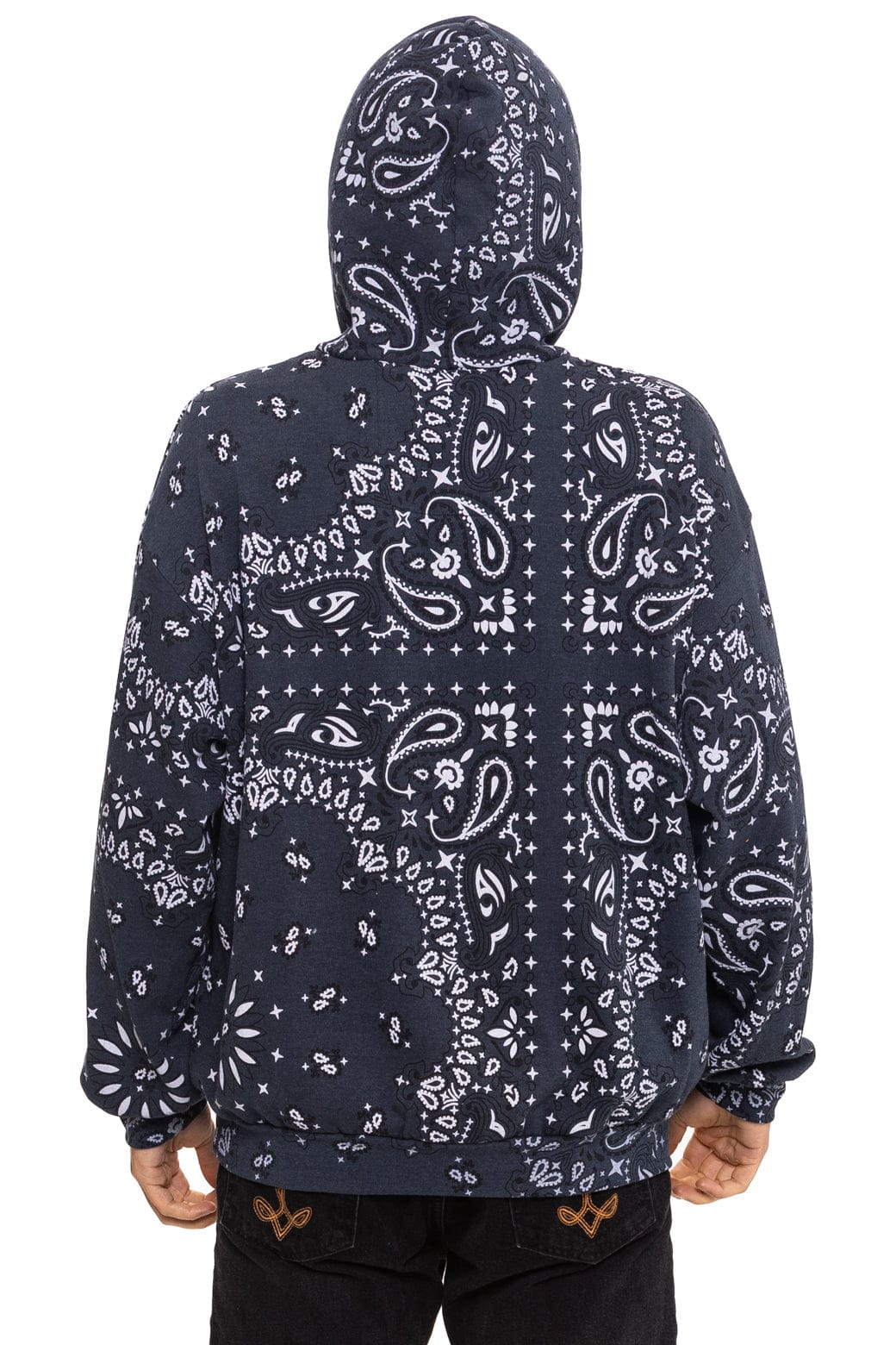 BANDANA MALIBU RELAXED PULLOVER HOODIE - CHARCOAL - Image 4