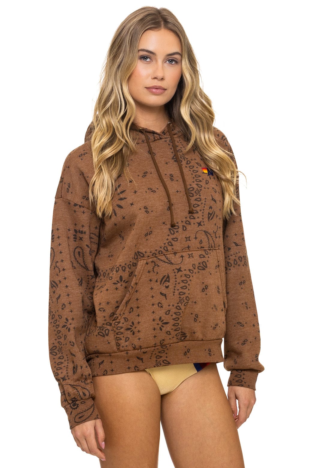 BANDANA RELAXED PULLOVER HOODIE - CINNAMON - Image 7