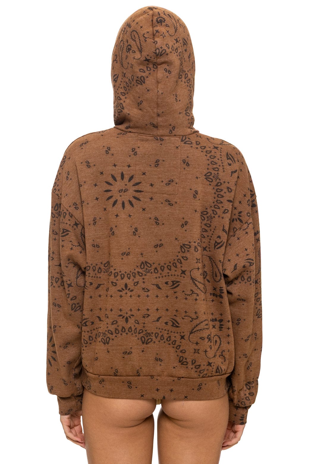 BANDANA RELAXED PULLOVER HOODIE - CINNAMON - Image 9