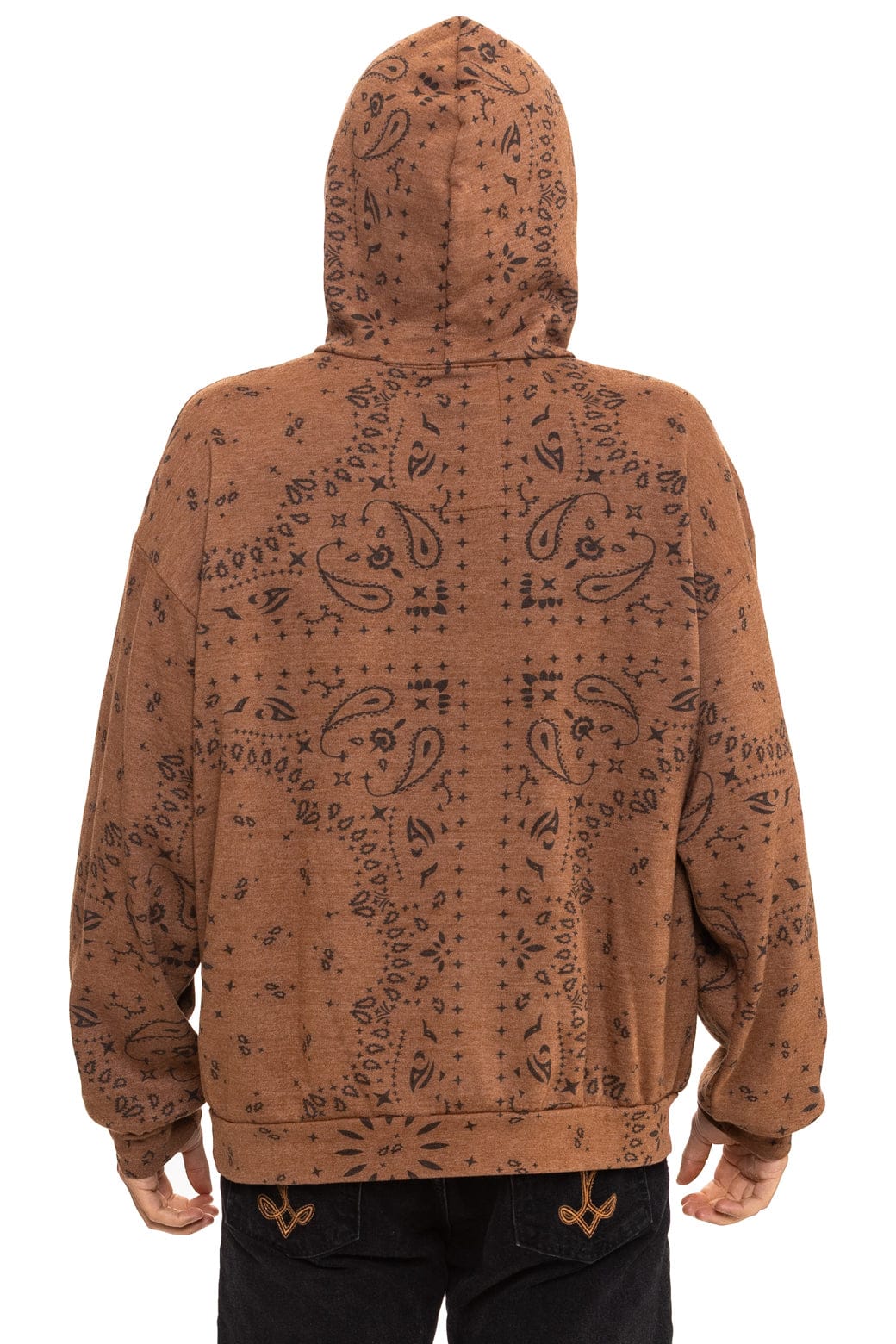 BANDANA RELAXED PULLOVER HOODIE - CINNAMON - Image 10