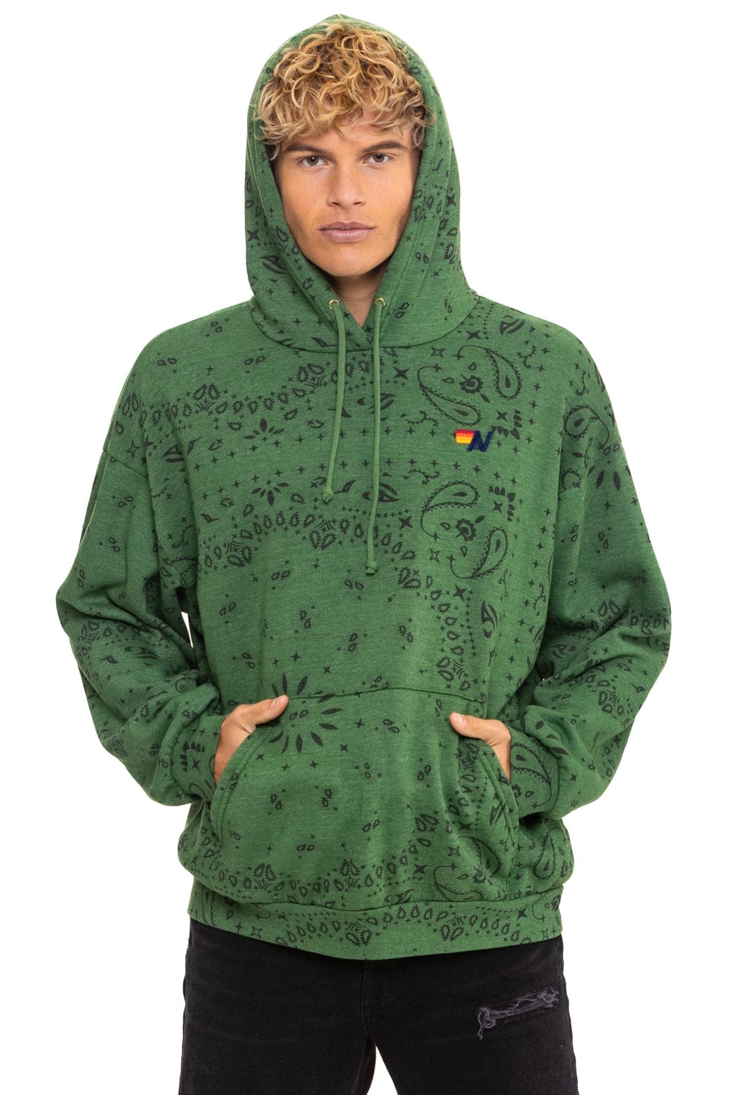 BANDANA RELAXED PULLOVER HOODIE - PALM - Image 2