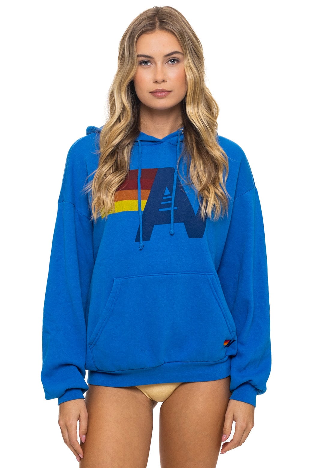 LOGO PULLOVER RELAXED HOODIE - ADVENTURE BLUE - Image 5