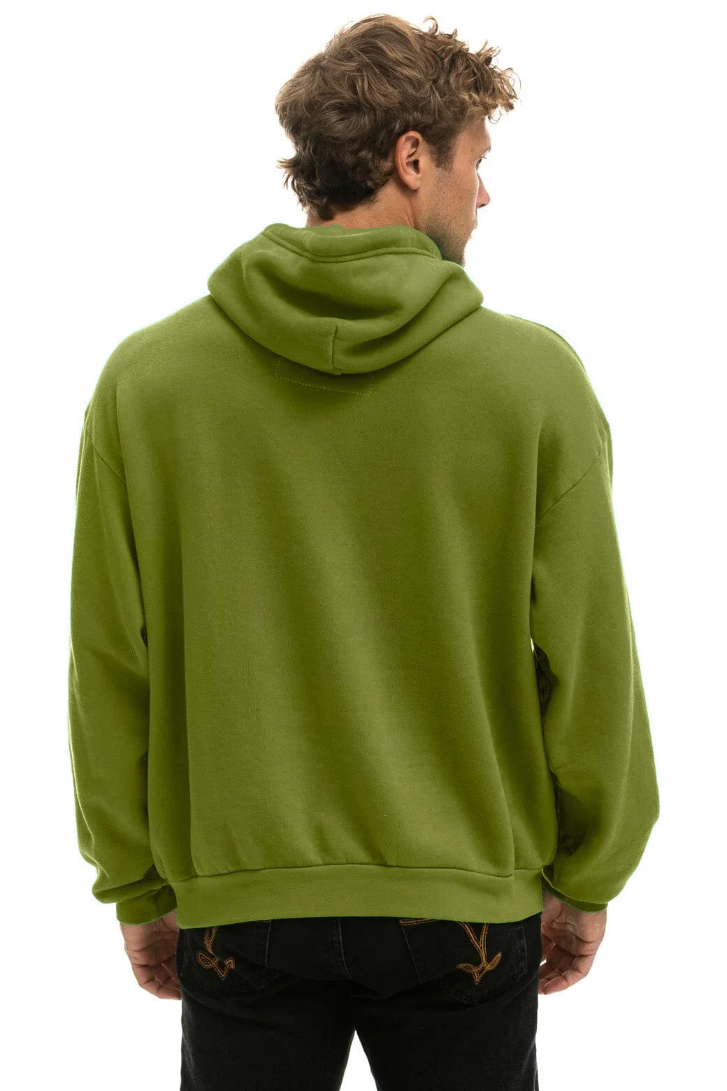 LOGO PULLOVER RELAXED HOODIE - JUNGLE GREEN - Image 4