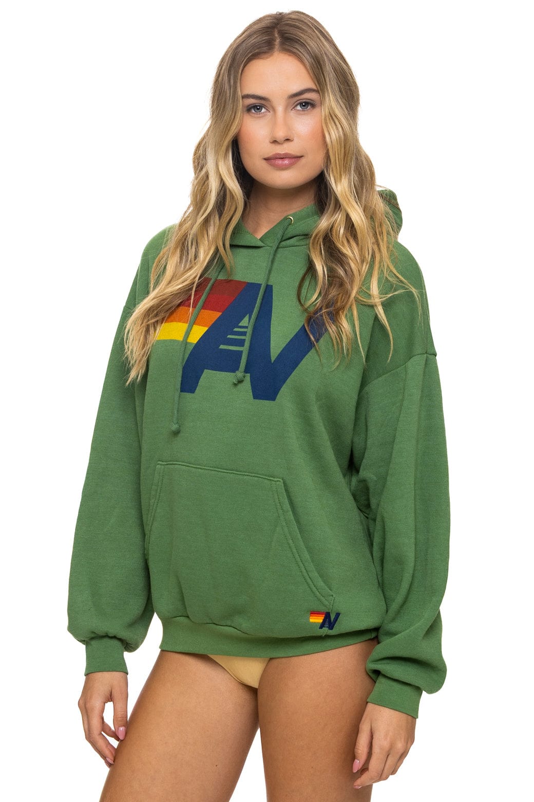 LOGO PULLOVER RELAXED HOODIE - PALM - Image 3