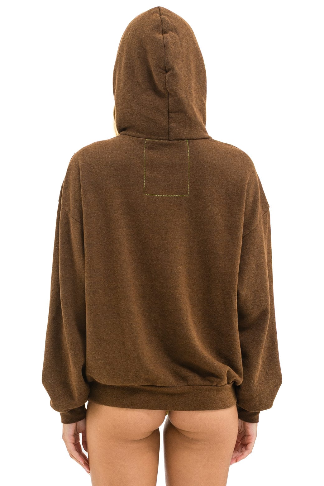 WAVE STRIPE 4 PULLOVER HOODIE RELAXED - CHOCOLATE // ESPRESSO - Image 5