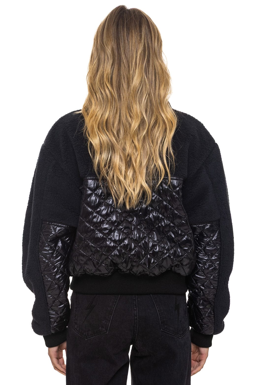 TEDDY FULL ZIP JACKET - BLACK - Image 5