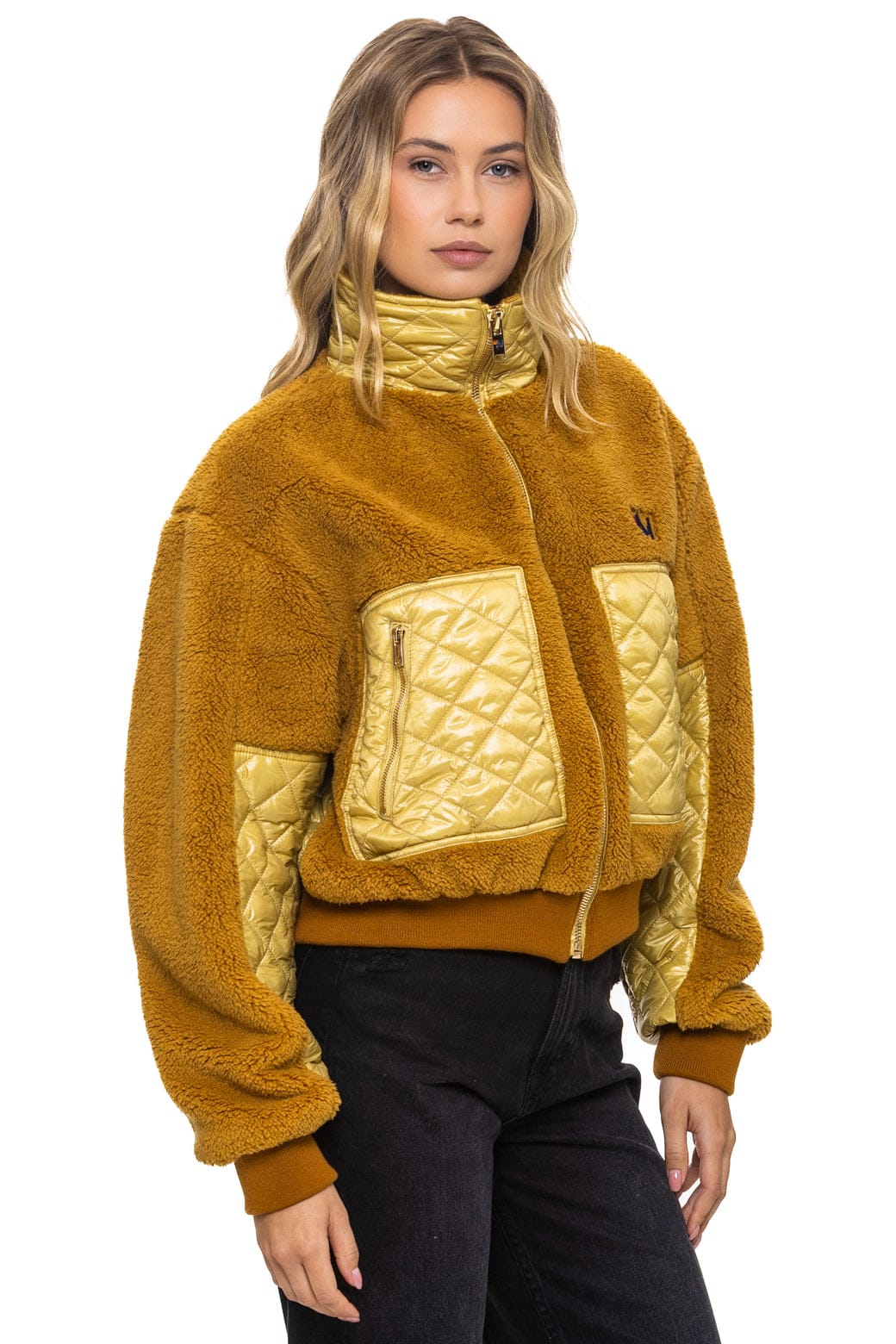 TEDDY FULL ZIP JACKET - HONEY - Image 2