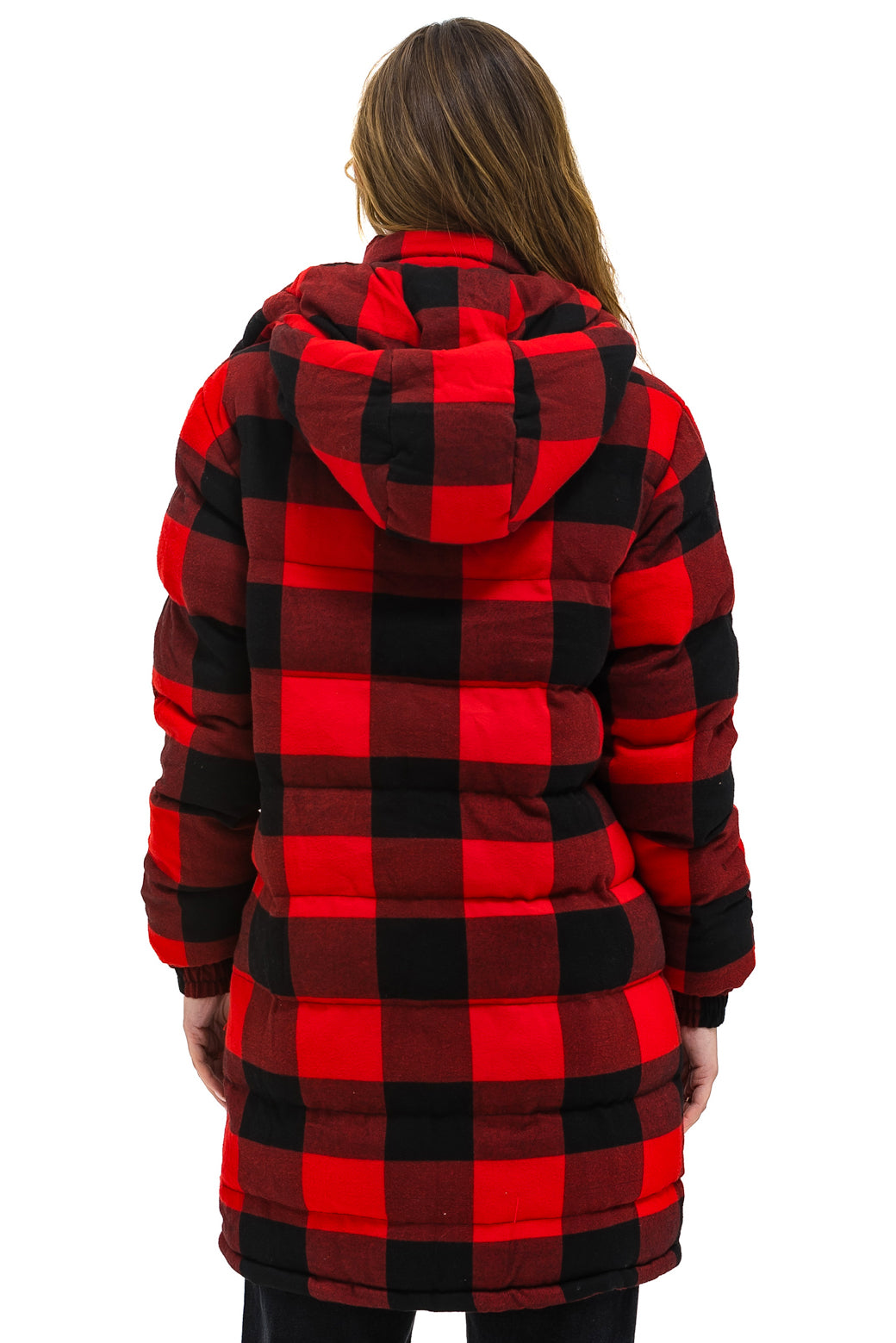 PLAID UNISEX LONG TREKKER JACKET - BUFFALO PLAID - Image 4