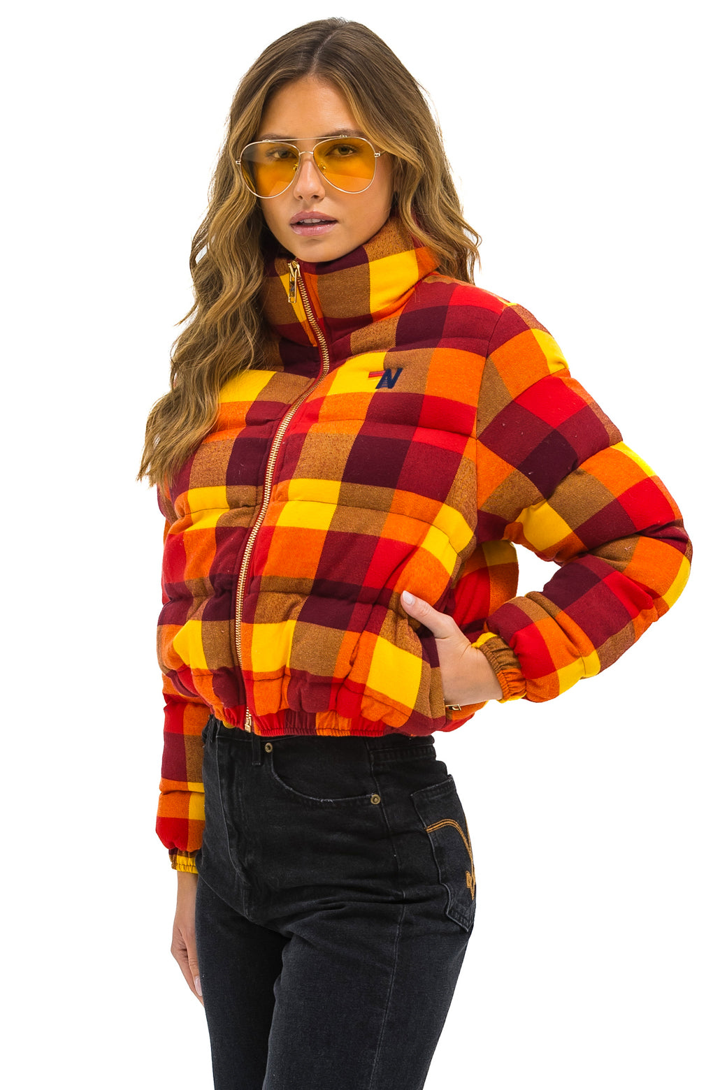 APRES PLAID PUFFER JACKET - SURFY PLAID - Image 2