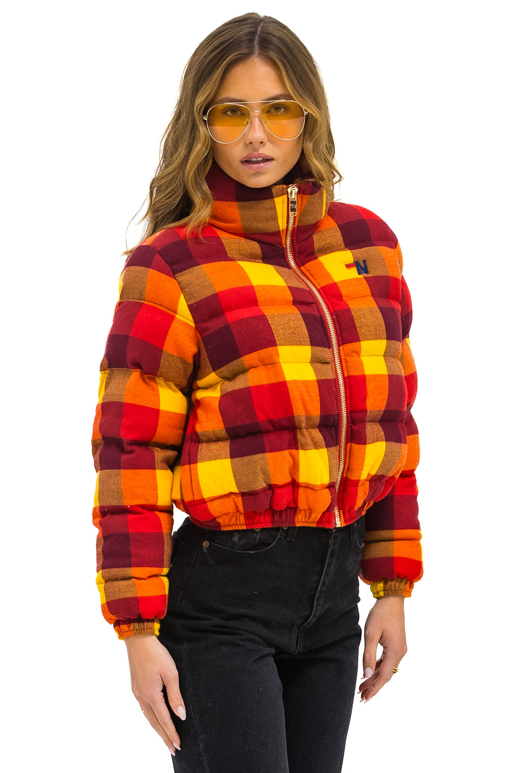 APRES PLAID PUFFER JACKET - SURFY PLAID - Image 4