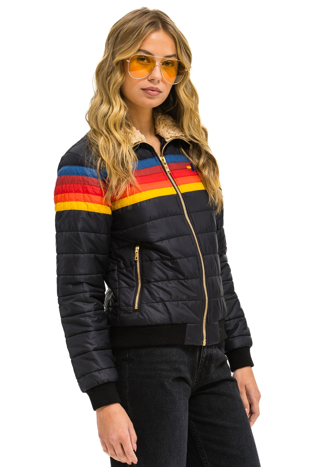 5 STRIPE JACKET - BLACK - Image 4