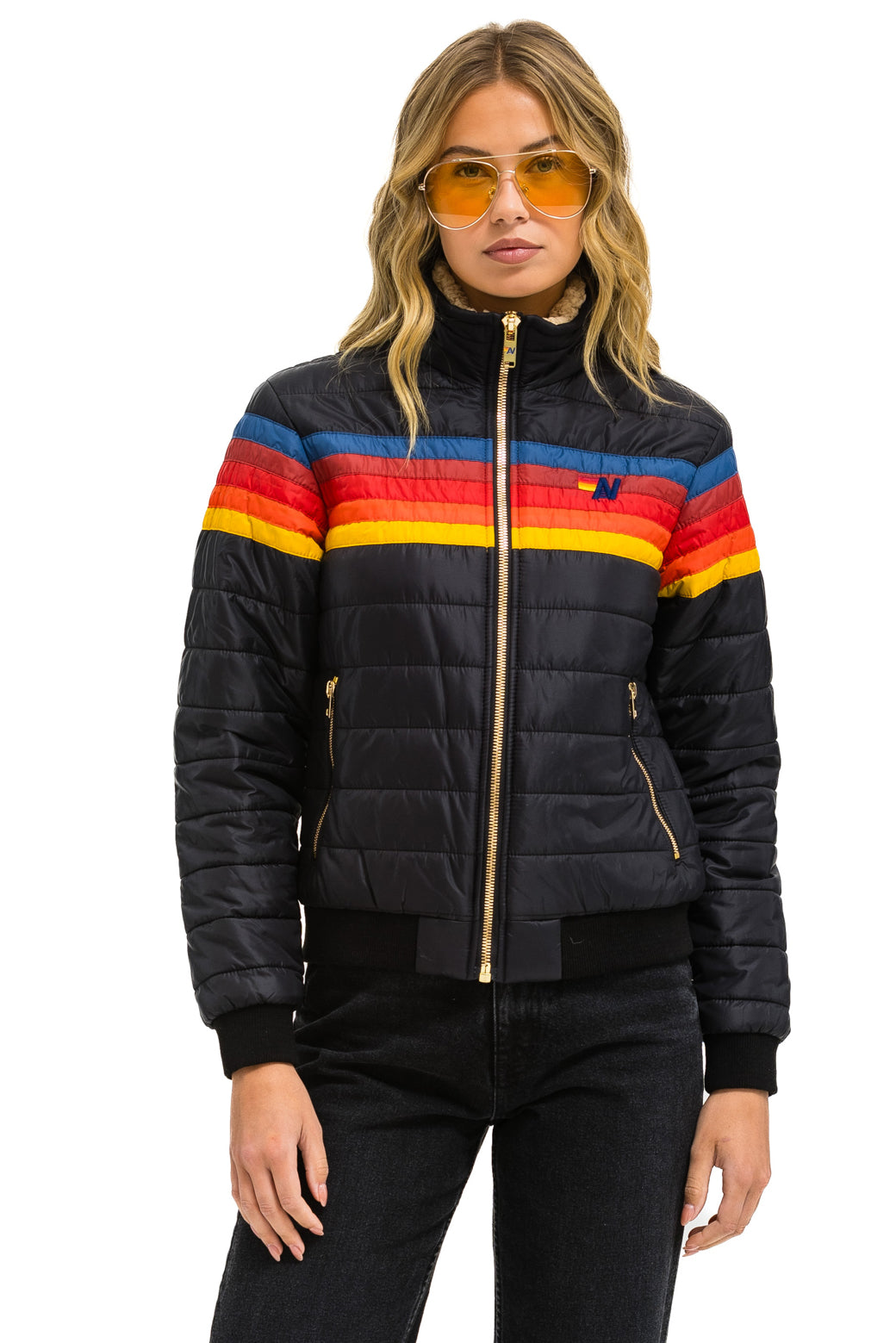5 STRIPE JACKET - BLACK - Image 2