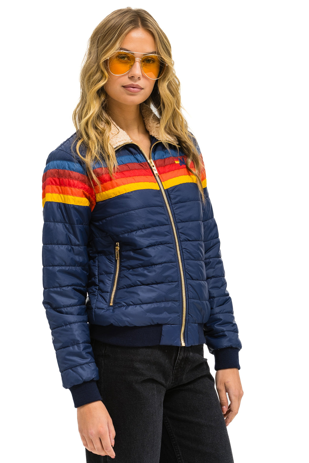 5 STRIPE JACKET - NAVY - Image 3