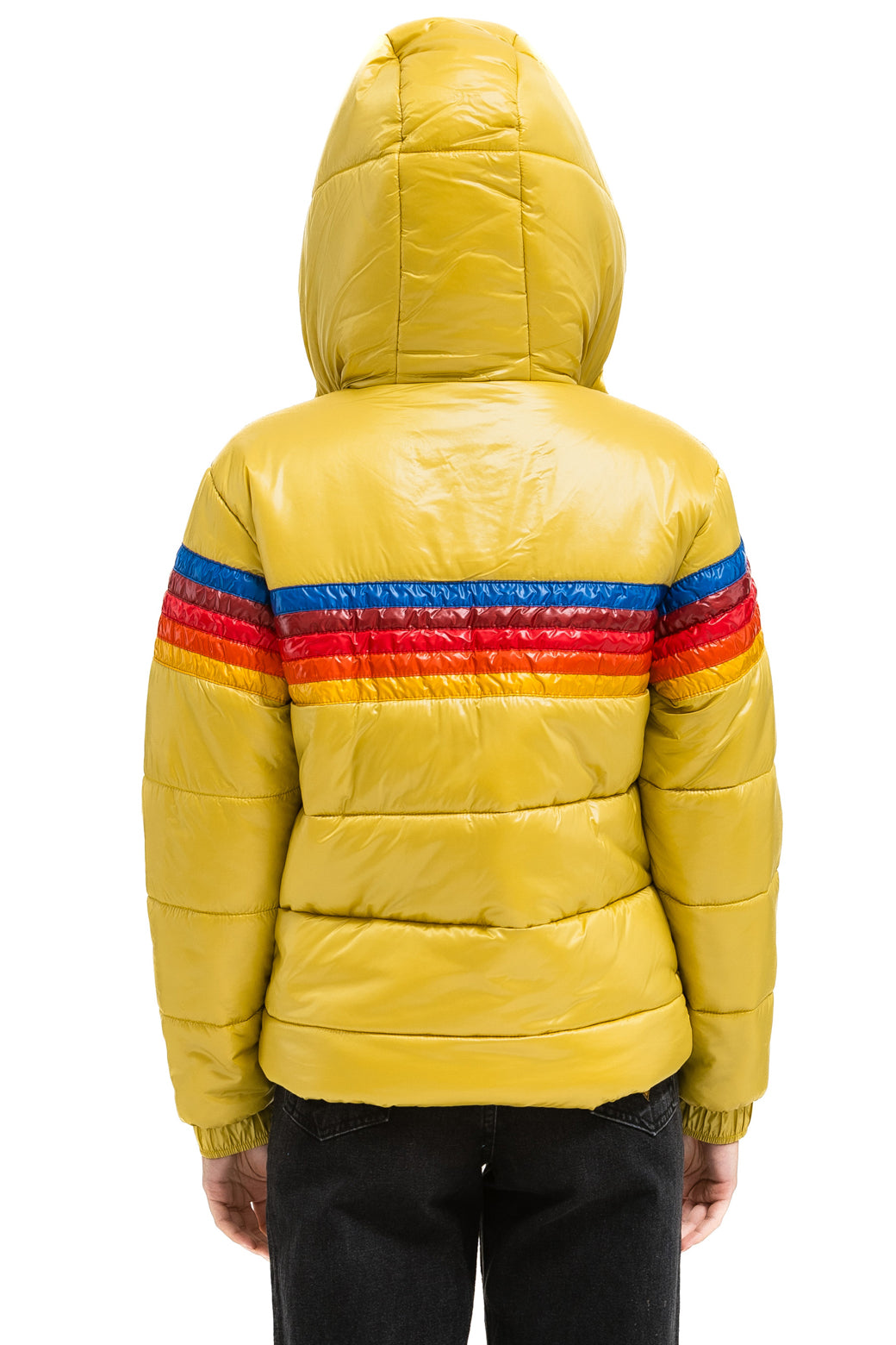 5 STRIPE TREKKER JACKET - GLOSSY KHAKI - Image 5