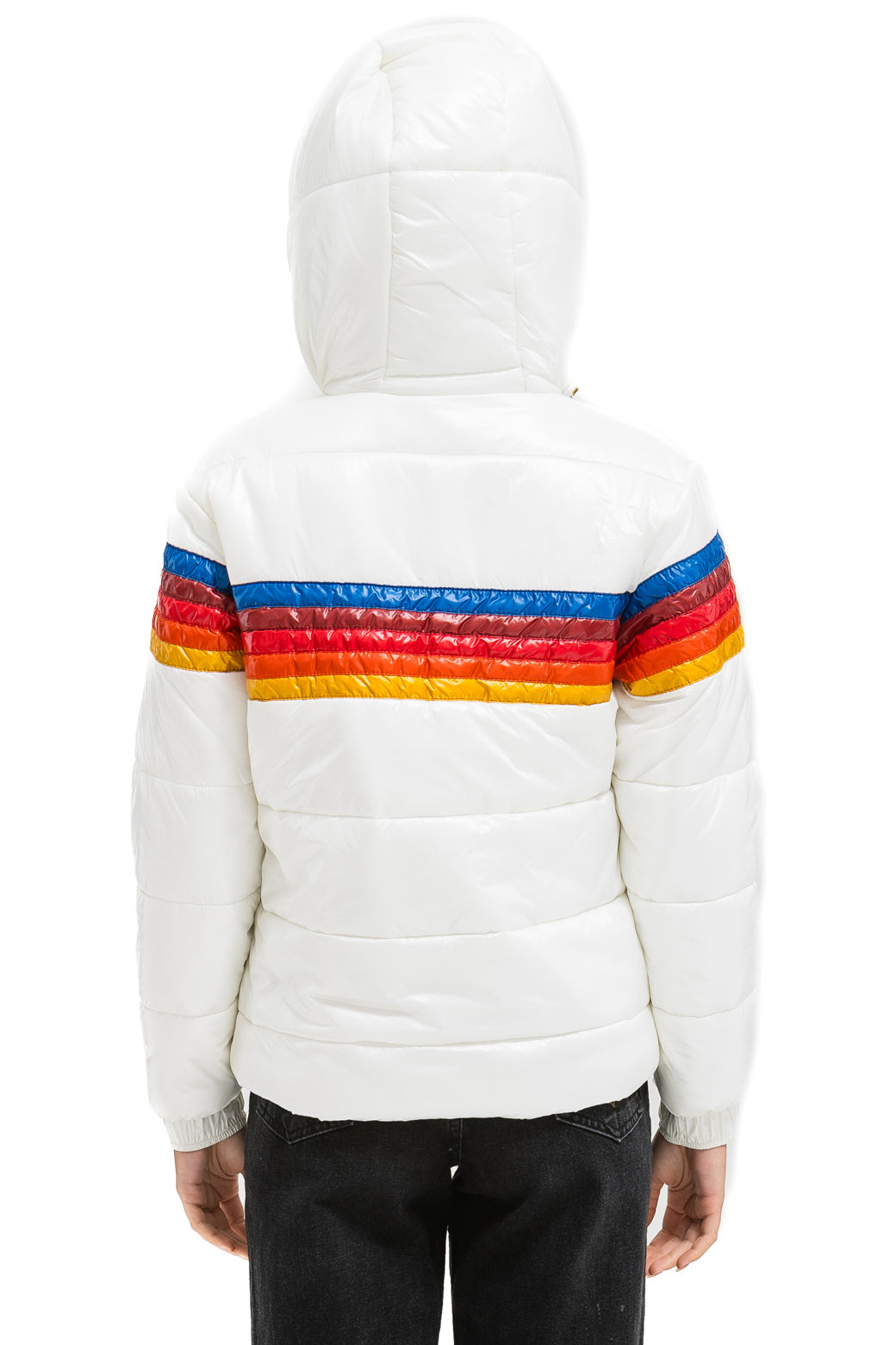 5 STRIPE TREKKER JACKET - GLOSSY WHITE - Image 6