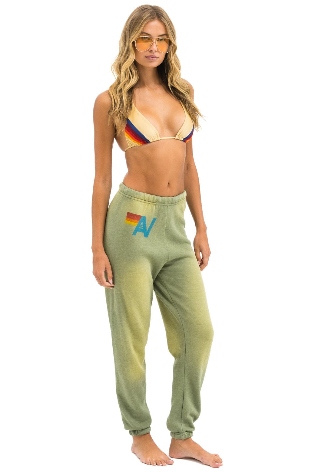 VINTAGE LOGO SWEATPANTS - FADED ARMY - Image 2